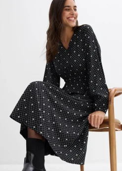 Robe longue en viscose fluide