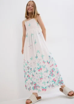 Robe longue en viscose fluide