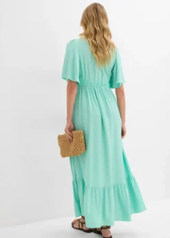 Robe longue en viscose fluide