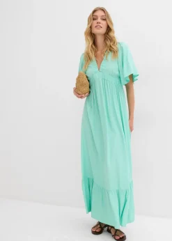 Robe longue en viscose fluide