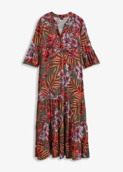 Robe longue en viscose fluide