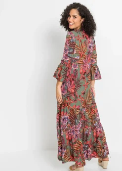 Robe longue en viscose fluide