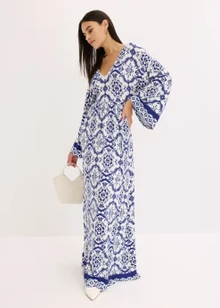 Robe longue et douce en jersey viscose