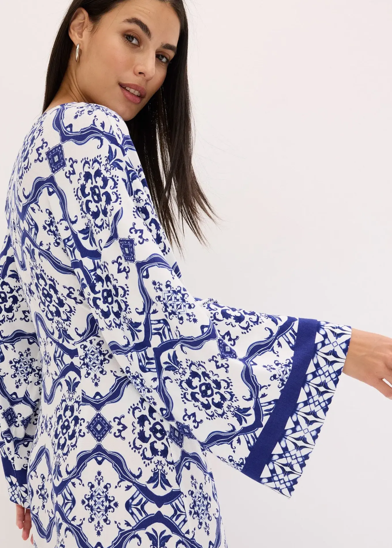 Robe longue et douce en jersey viscose