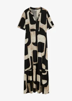 Robe longue et douce en jersey viscose