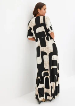 Robe longue et douce en jersey viscose