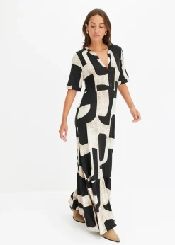 Robe longue et douce en jersey viscose