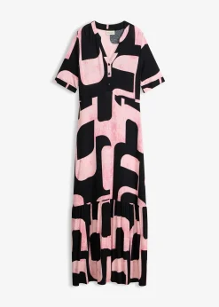 Robe longue et douce en jersey viscose