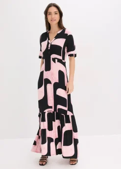 Robe longue et douce en jersey viscose