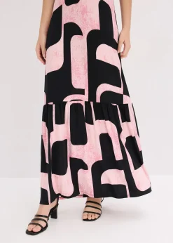 Robe longue et douce en jersey viscose