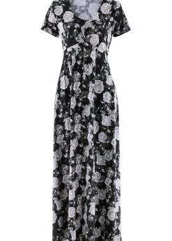 Robe longue et fluide en viscose extensible