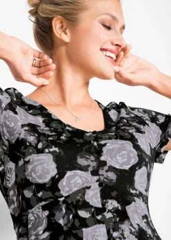 Robe longue et fluide en viscose extensible