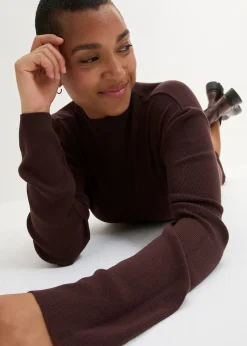 Robe longue et fluide en fine maille