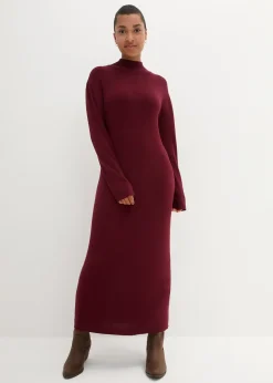 Robe longue et fluide en fine maille
