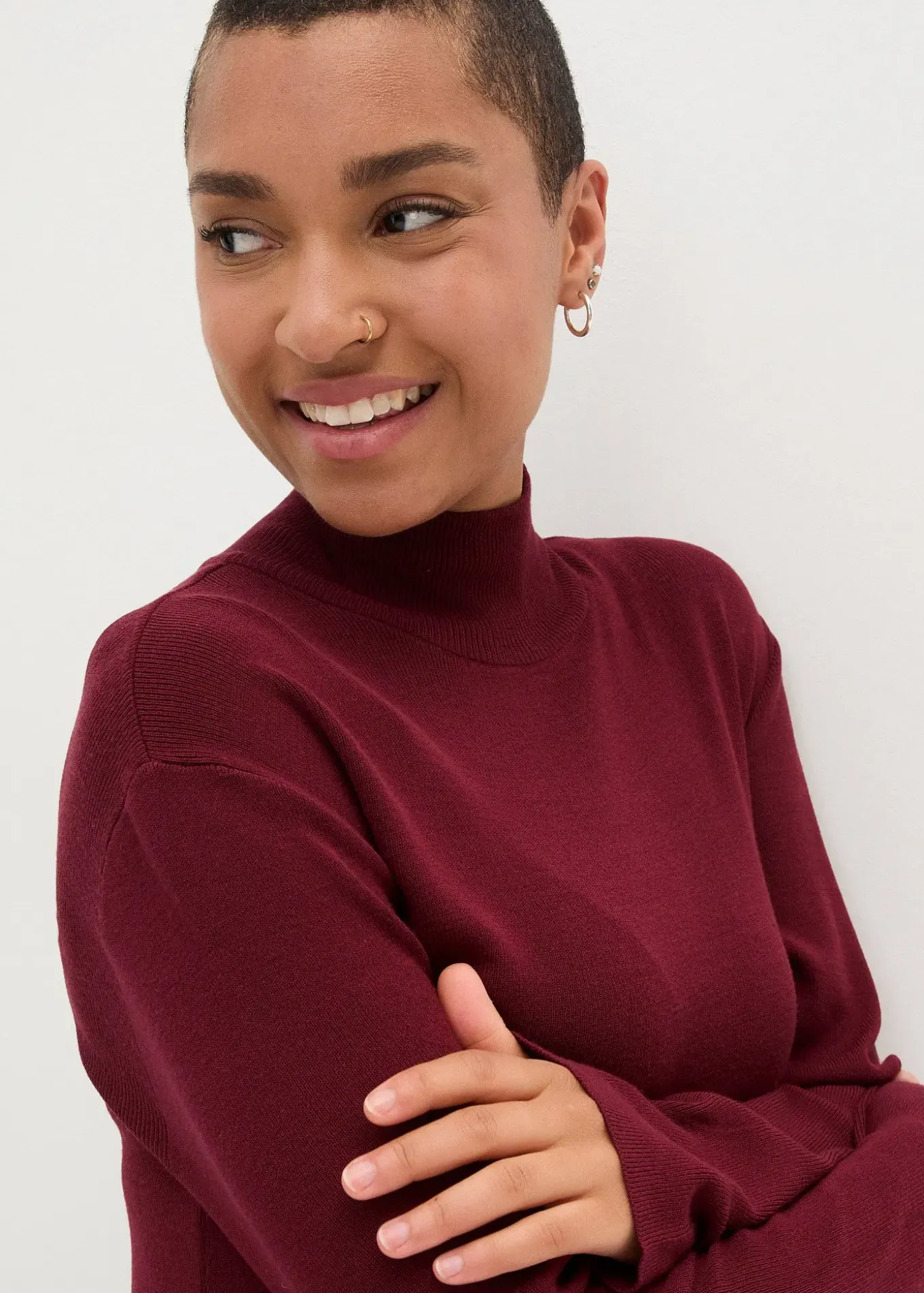 Robe longue et fluide en fine maille