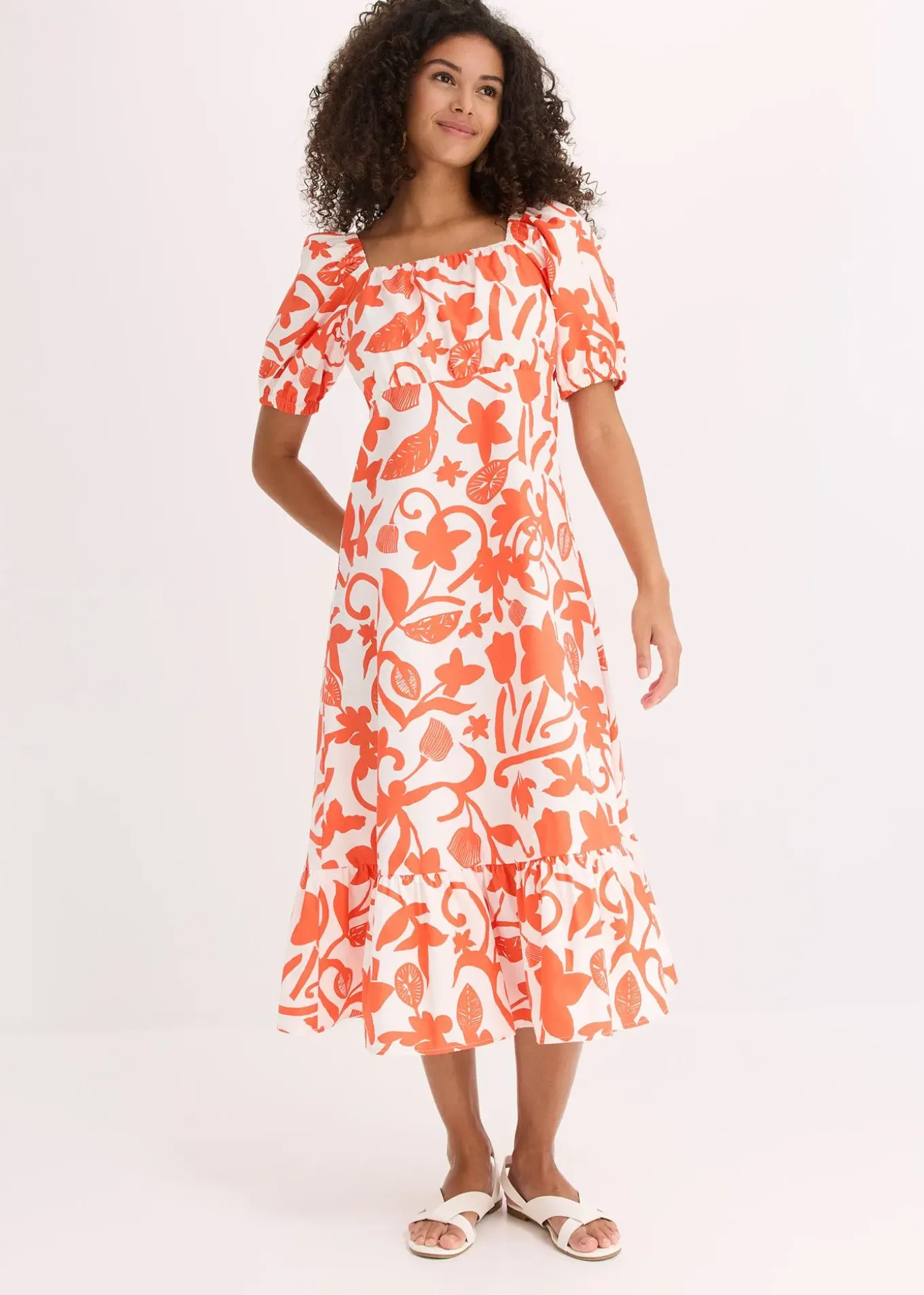 Robe midi 100% coton