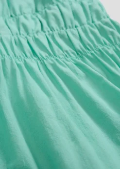 Robe midi 100% coton à fines bretelles