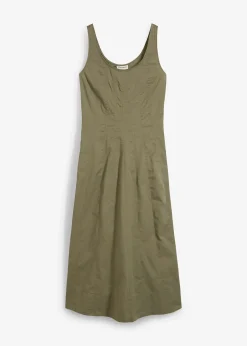 Robe midi à coutures verticales