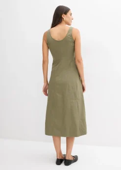 Robe midi à coutures verticales