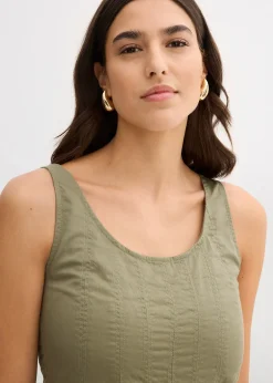 Robe midi à coutures verticales