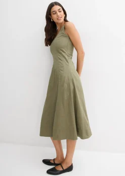 Robe midi à coutures verticales