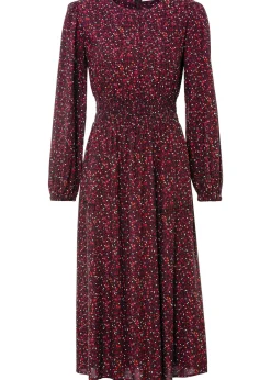 Robe midi à imprimé floral