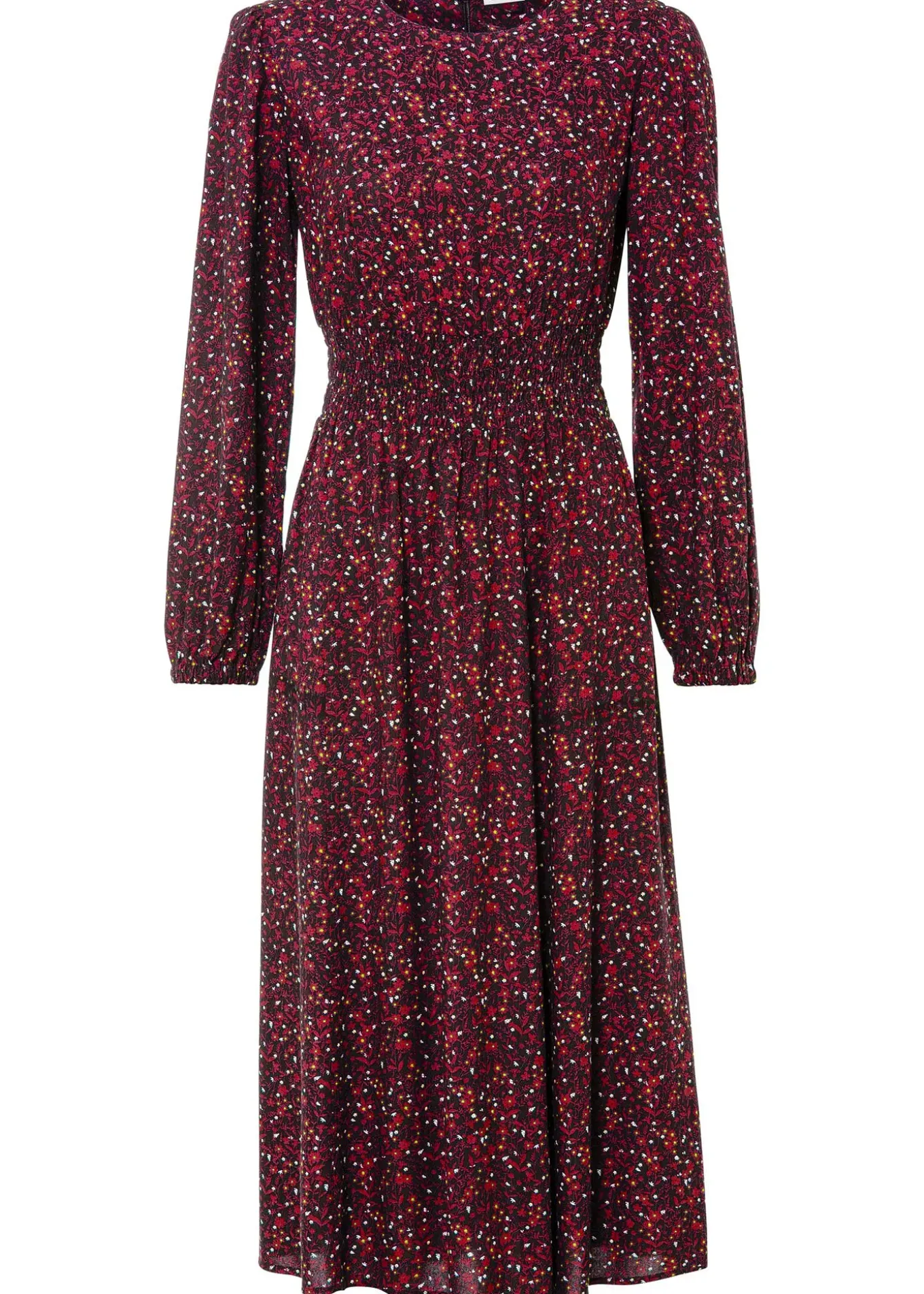 Robe midi à imprimé floral