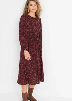 Robe midi à imprimé floral