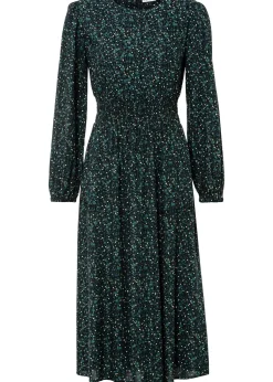 Robe midi à imprimé floral