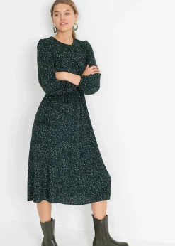 Robe midi à imprimé floral