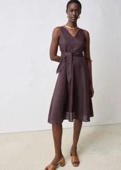 Robe midi 100% lin