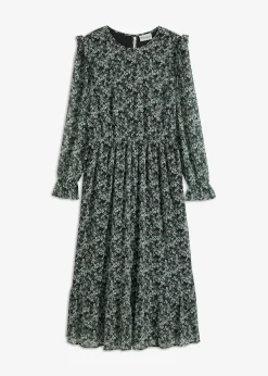 Robe midi à volants