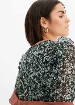 Robe midi à volants