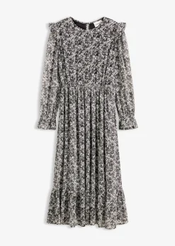 Robe midi à volants