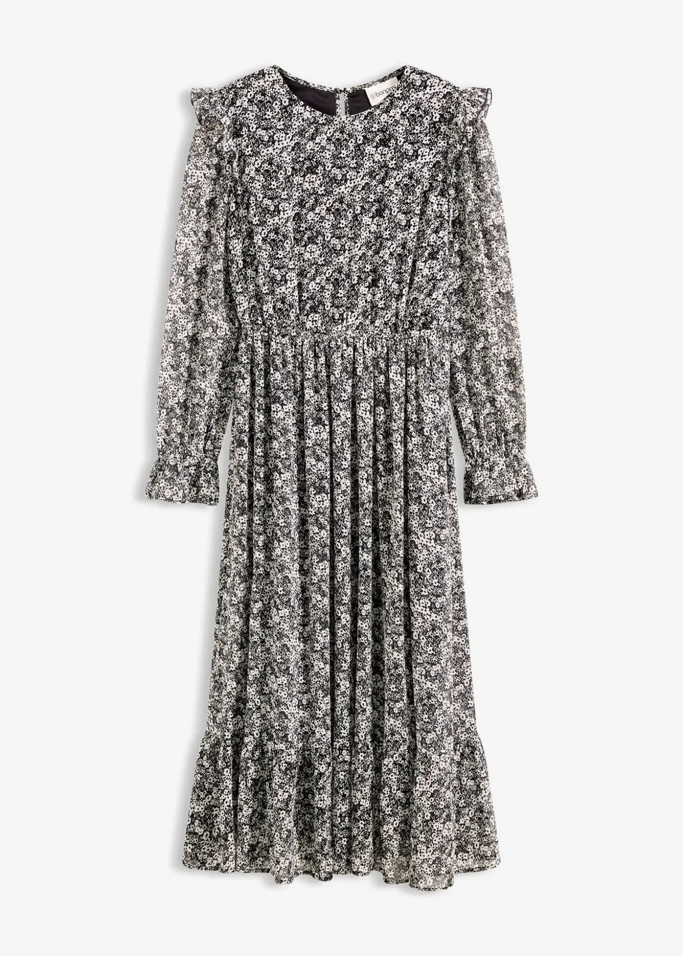 Robe midi à volants