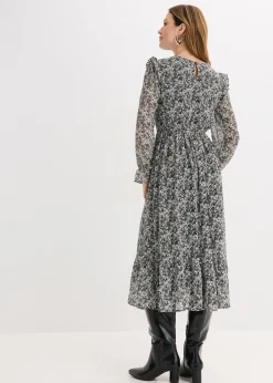 Robe midi à volants