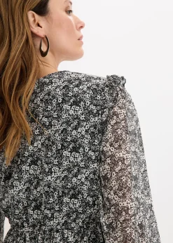 Robe midi à volants