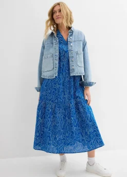 Robe midi ample, 100% coton