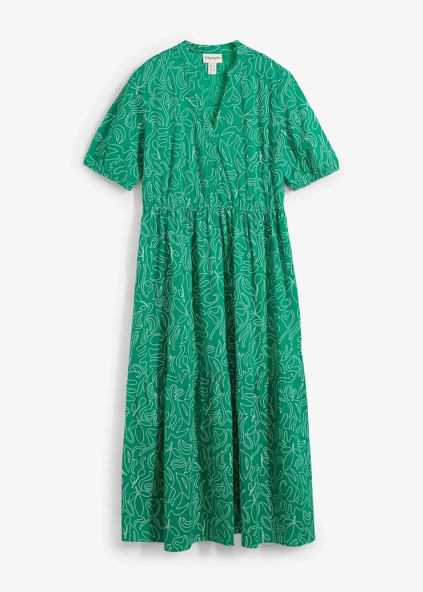 Robe midi ample, 100% coton