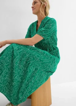 Robe midi ample, 100% coton