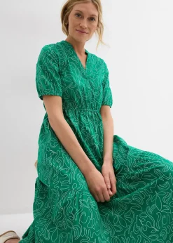 Robe midi ample, 100% coton