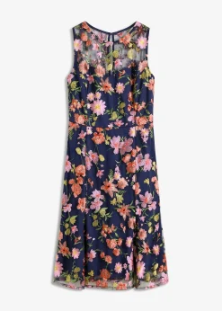 Robe midi avec broderies florales