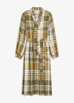 Robe midi avec col lavallière