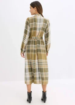 Robe midi avec col lavallière