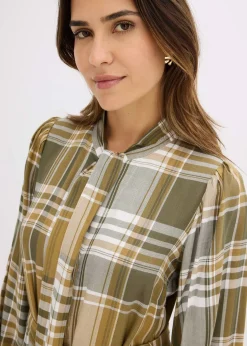 Robe midi avec col lavallière