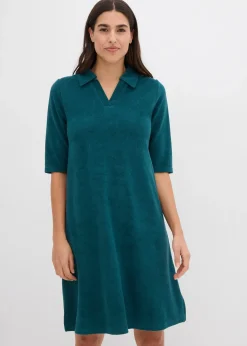 Robe midi avec col polo