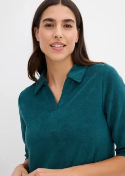 Robe midi avec col polo