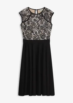 Robe midi avec dentelle