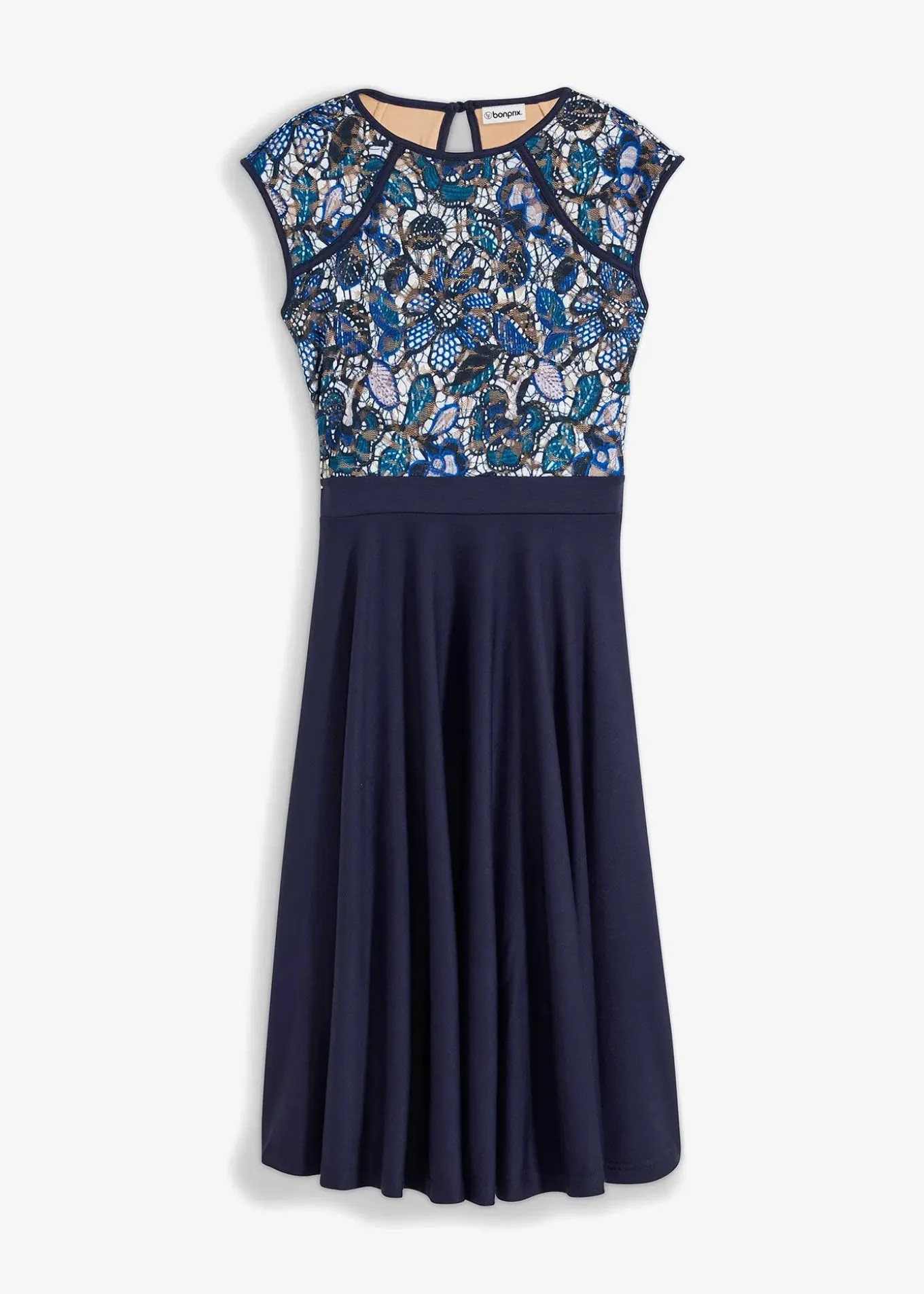 Robe midi avec dentelle