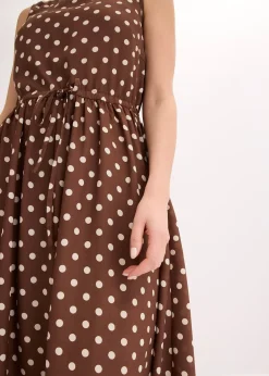 Robe midi avec lien à nouer